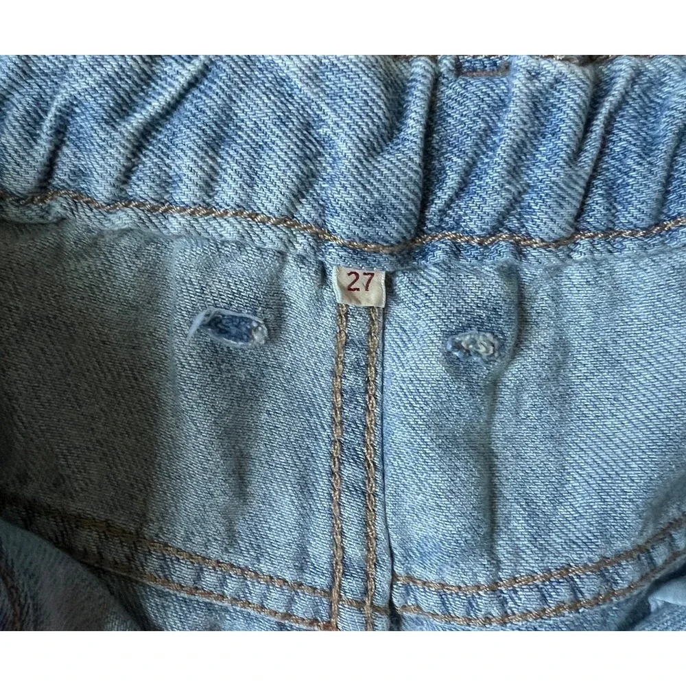 Levi's Baggy Carpenter Jeans Womens 27x31 Light Wash Wide Leg Utility Denim - Picture 3 of 7